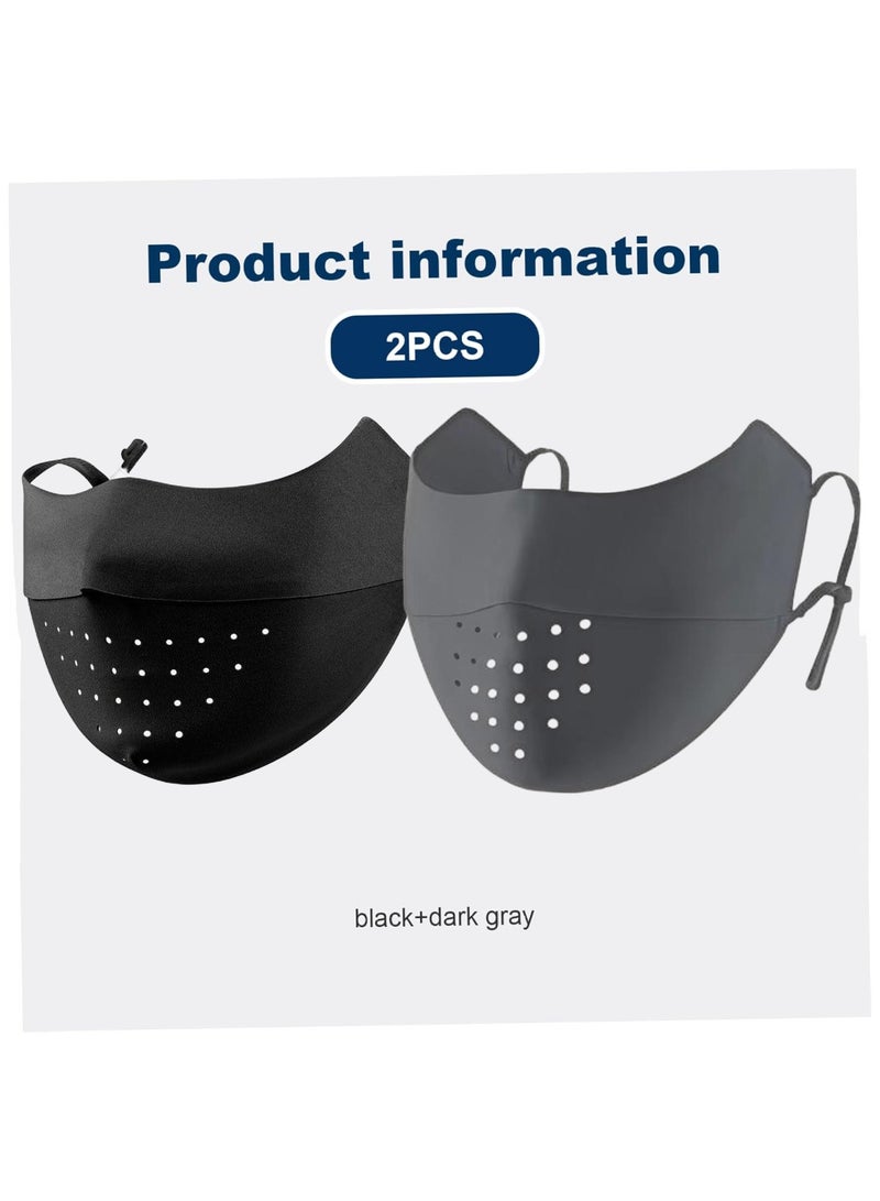 CMGTYYD. قناع وجه للحماية من أشعة الشمس فوق البنفسجية، قطعتان من قناع الوقاية من أشعة الشمس بعامل حماية من أشعة الشمس 50+، قناع حماية من أشعة الشمس قابل للتنفس، غطاء وجه قابل للغسل للنساء في الهواء الطلق - Image 4