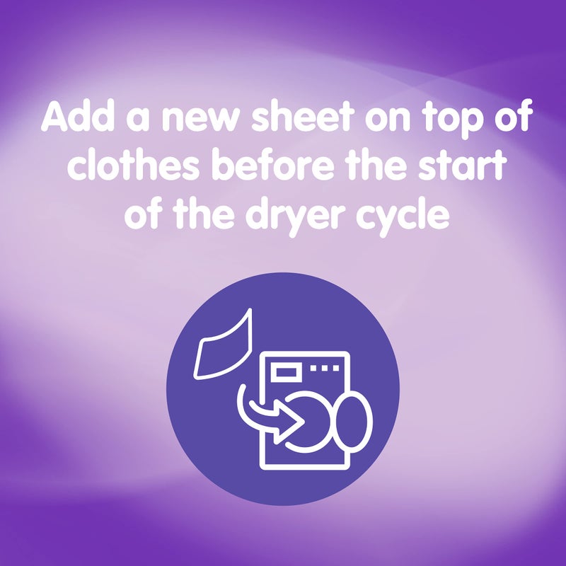 Snuggle Fabric Softener Dryer Sheets, Lavender & Vanilla Orchid, 70 Count - Image 4