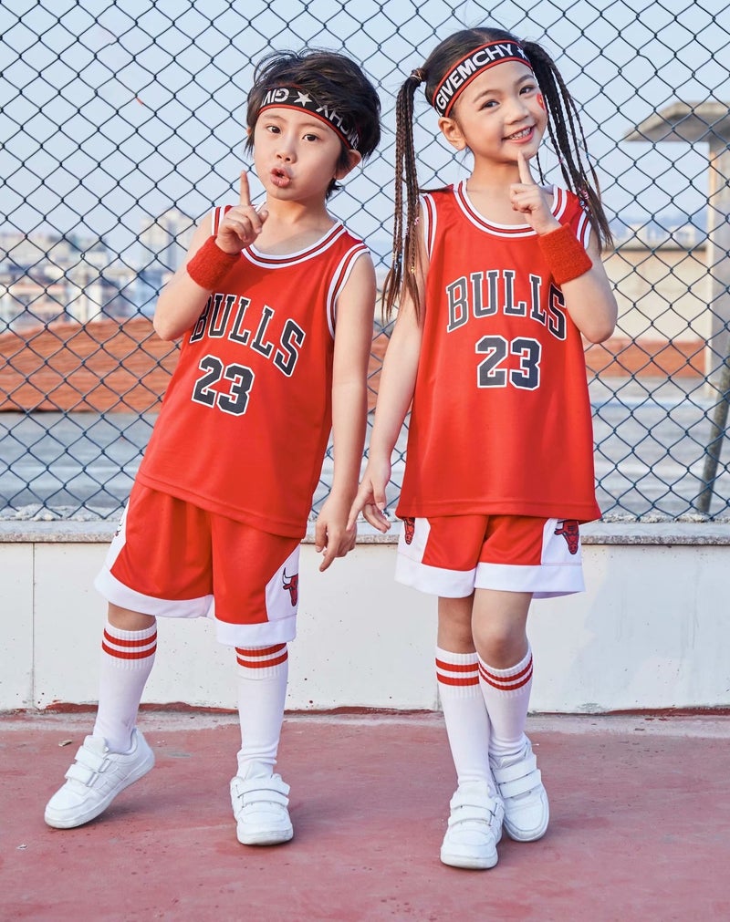 Factory Bull Children'S Clothing 23 Basketball Suit Kindergarten Baby Children'S Performance Clothes Primary School Jersey - Image 3