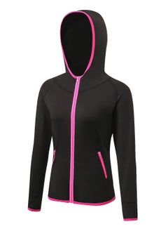 Loquat Women Quick Dry Breathable Elastic Coat Black/Red  - Image 1