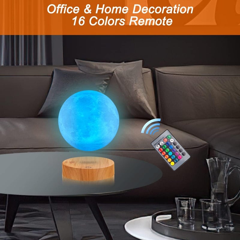 VGAzer Levitating Moon Lamp 16 Colors  20 Modes Magnetic Floating Moon Lamp Night Light Unique Christmas Gifts for Father Mother Kids Lovers - Image 3