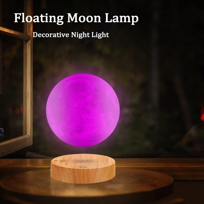 VGAzer Levitating Moon Lamp 16 Colors  20 Modes Magnetic Floating Moon Lamp Night Light Unique Christmas Gifts for Father Mother Kids Lovers - Image 4