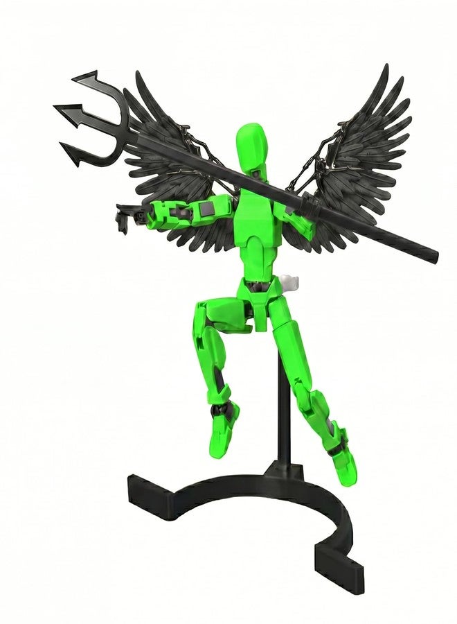 YOURKARTS.COM T13 Action Figure with Wings Toy | Polyarticular Movable Titan Figure with High Articulation | 3D Injection Model for Desktop Decoration | Collectible Toy for Kids & Game Lovers