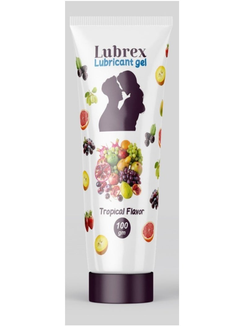 Lubrex lubrex lubricant gel tropical fruit 100 GM  - Image 1