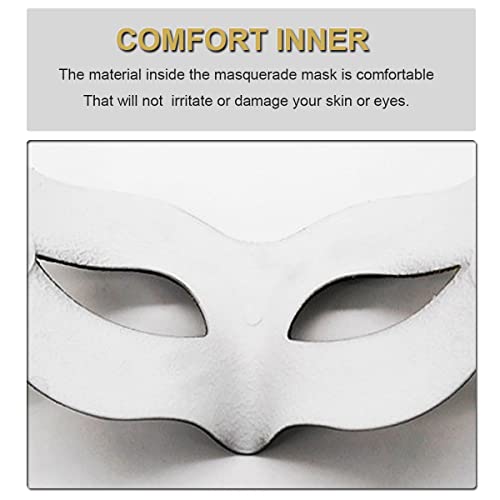 Cosmer Masquerade Mask for Couples Lace Eye Mask Venetian Carnival Halloween Mask Party Ball Prom Mask Costume Mardi Gras Cosplay 2Pack (Gold) - Image 4
