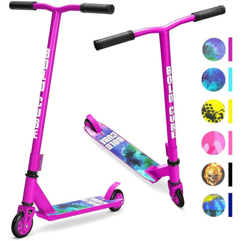 BOLDCUBE Stunt Scooter for Kids Ages 6-12 8-12 Years | Freestyle Pro 360° | Aluminium Deck | ABEC 7 | Micro Crystalized Deck - Image 1