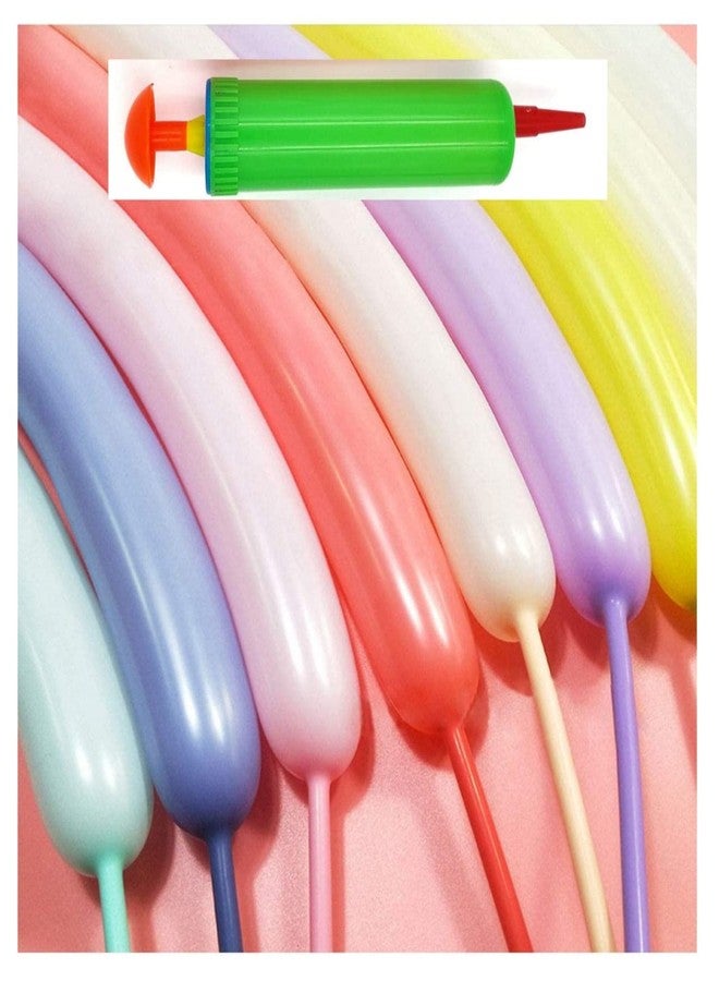 FULLFILLS All in one-50 pc long twisting balloons with1 free pump + 25 pc rocket whistling balloon with nozzle pipe + 30 pc balloon - Image 2