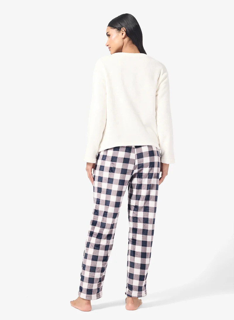 Ginger Cozy Velour Loungewear Pyjama Set