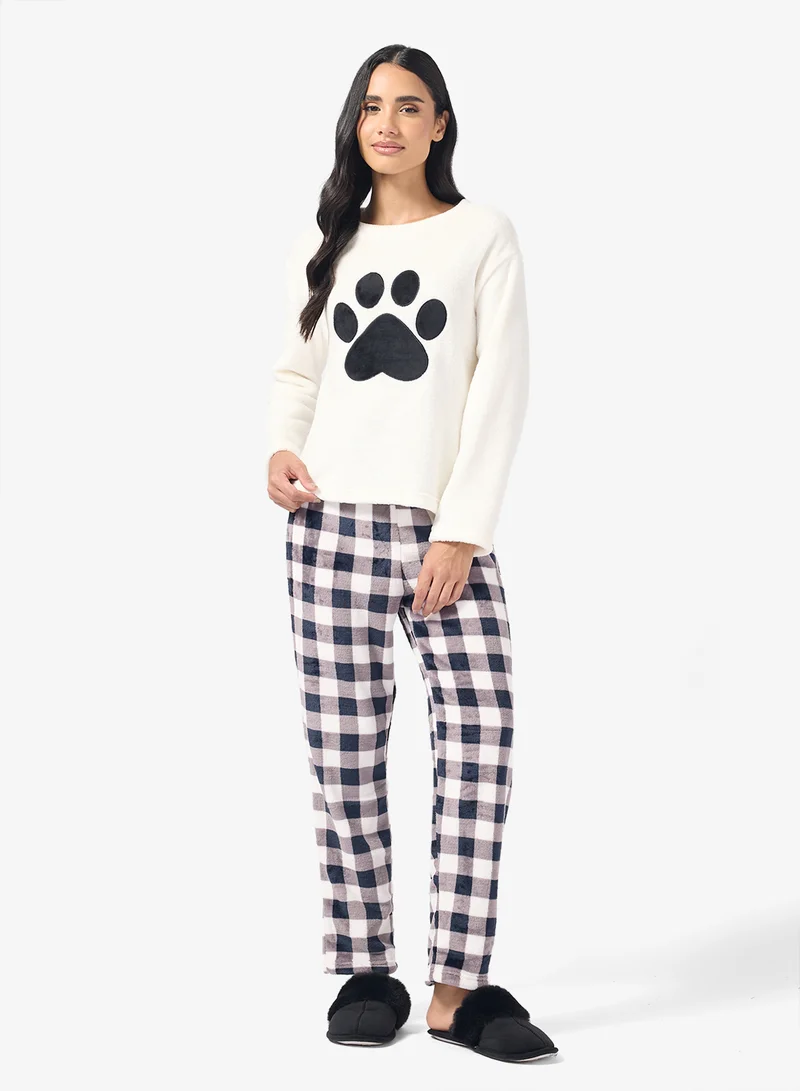 Ginger Cozy Velour Loungewear Pyjama Set