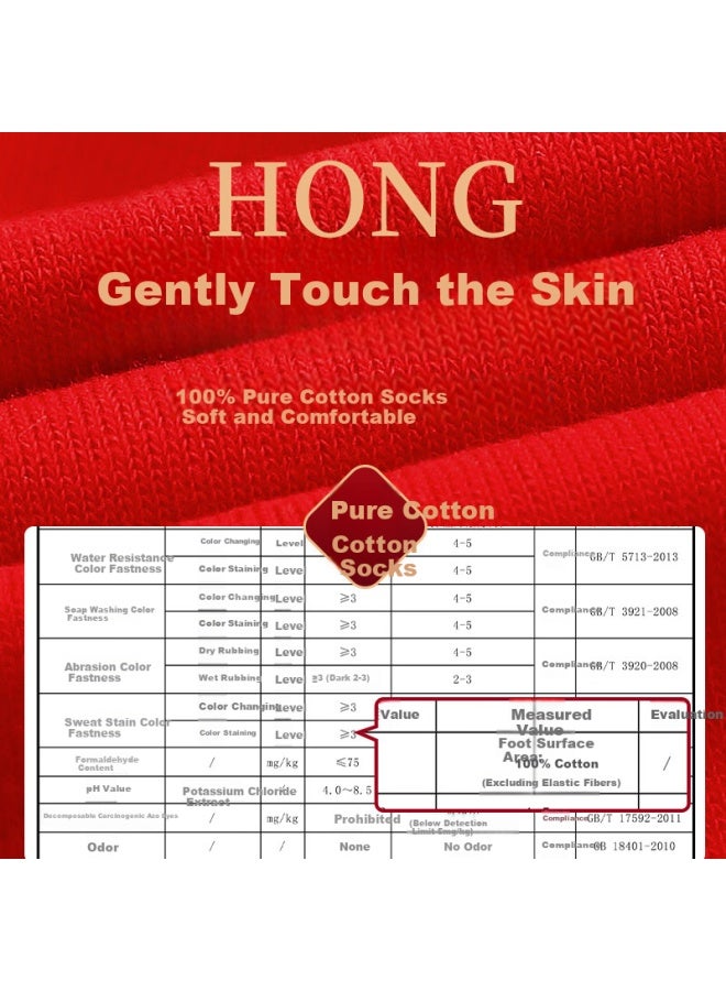LANG SHA Langsha Men's Red Underwear Set For Year Of The Snake, Antibacterial Red Boxer Briefs And Red Socks Combo XL - Image 3
