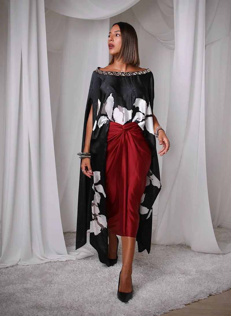 إكستاسي Drape skirt set