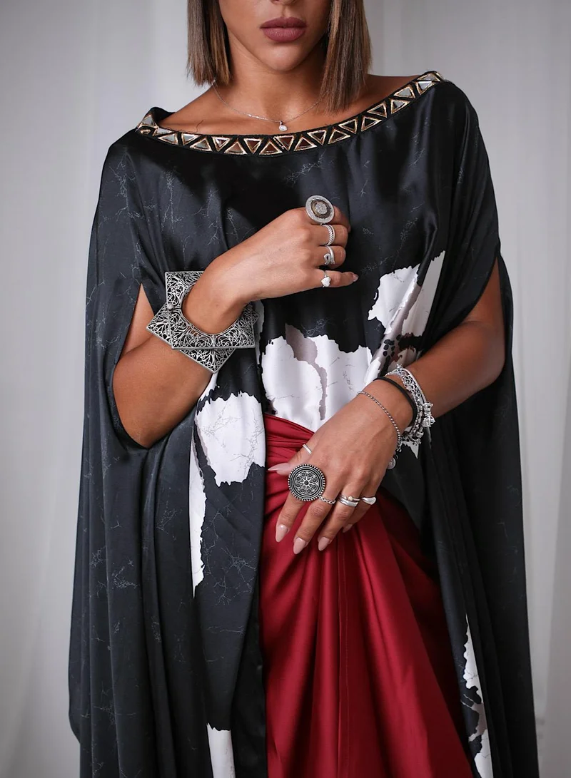 ECSTACY Drape skirt set