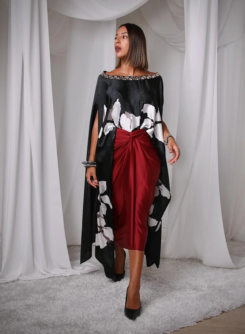 ECSTACY Drape skirt set