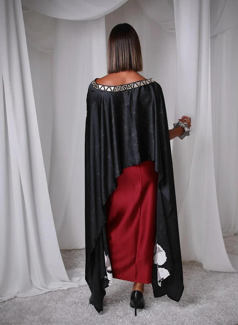 ECSTACY Drape skirt set