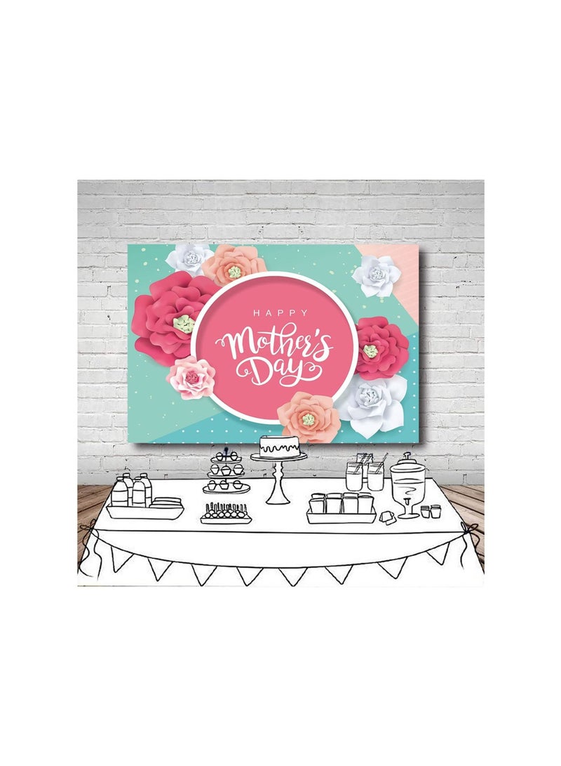 Poster banner photography background for the occasion of Mother’s Day, size 160 x 110, and equipped with metal rings on the ends for hanging, Up to Date Egypt printing  - Image 2