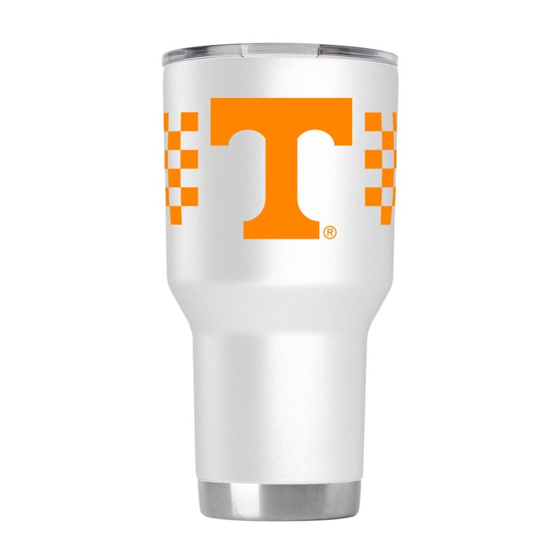GTS Gametime Sidekicks Gametime Sidekicks Tennessee 30oz White Tumbler  Officially Licensed 188 Stainless Steel Doublewalled Vacuuminsulated UV LED Printed Logos Sweatless Stays HotCold  360 Wrap