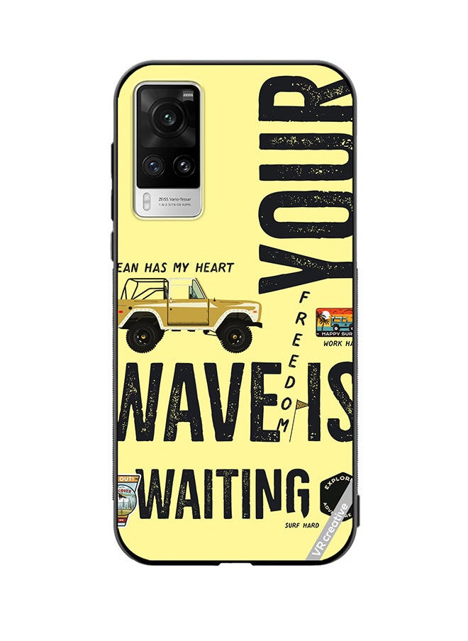 VR CREATIVE Protective Case Cover For Vivo X60 Pro Your Wave Is Waiting Design Multicolour  - Image 1
