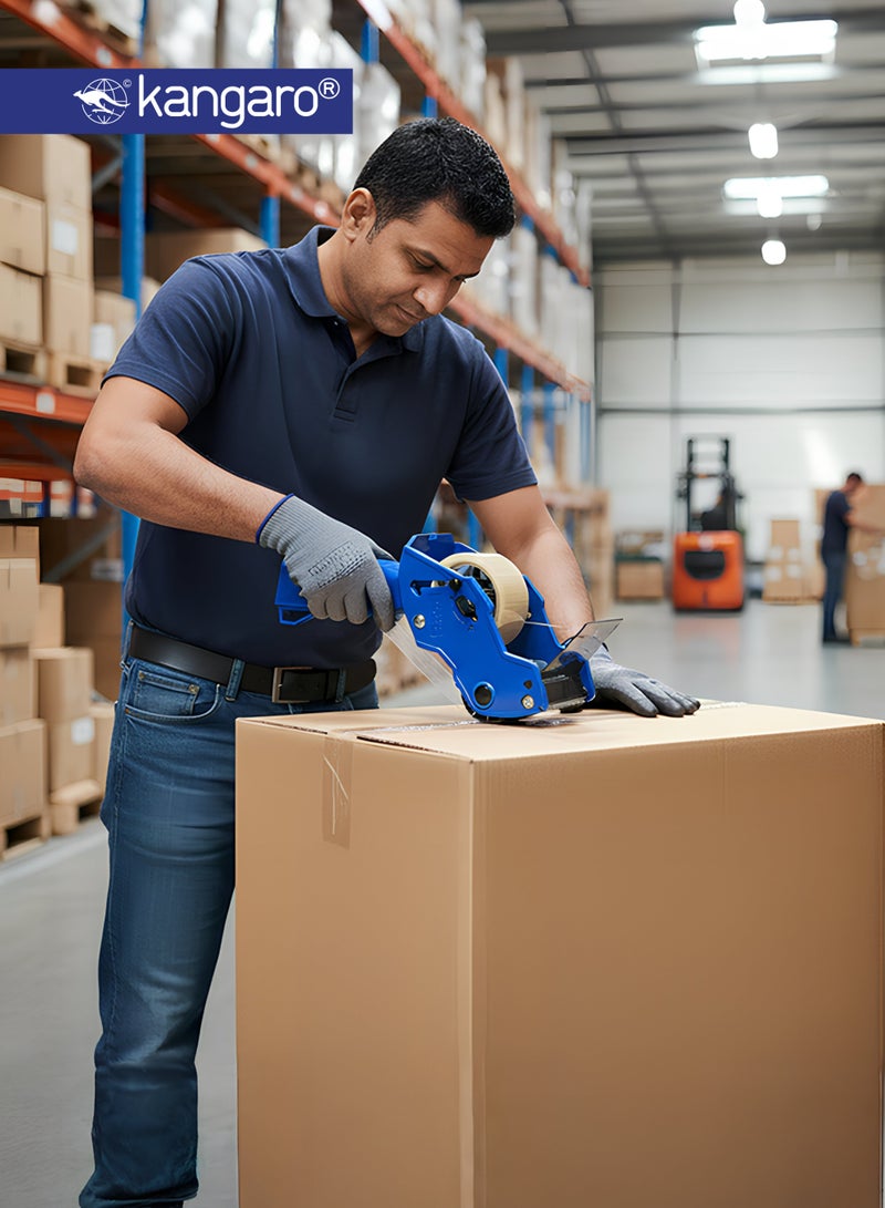 Kangaro Packing Tape Dispenser 50mm, Handheld Carton Sealing Gun with Cutter - Image 4