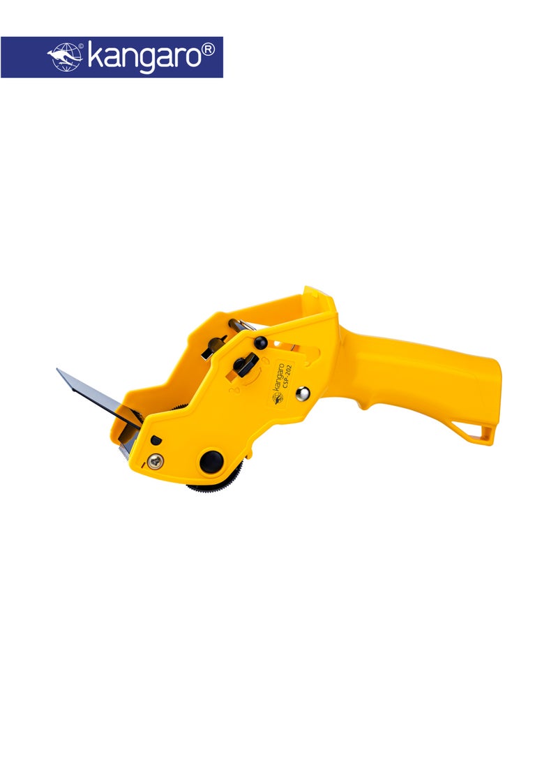 Kangaro Packing Tape Dispenser 50mm, Handheld Carton Sealing Gun with Cutter - Image 1