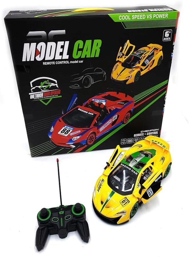 Generic - KM2-1 Racing Full 4-Way Remote Control - Opening Doors - Uniform Color Printed - Image 1