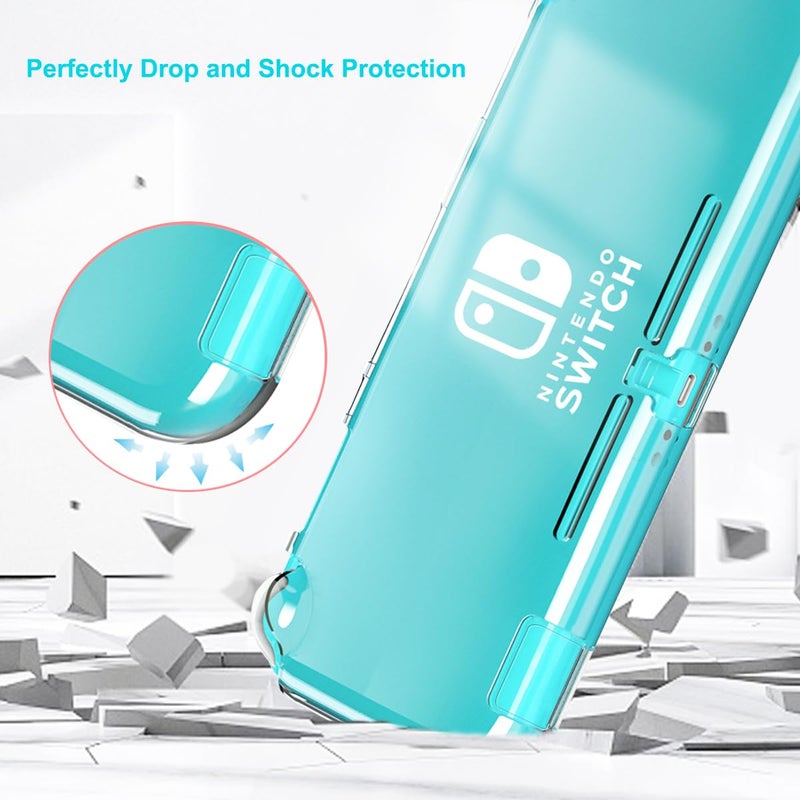 Sunmike Protective Case for Nintendo Switch Lite, Durable Clear Cover for Nintendo Switch Lite Case with Shock-Absorbent & Anti-Scratch Switch Lite Accessories Slim Skin Shell - Transparent - Image 3