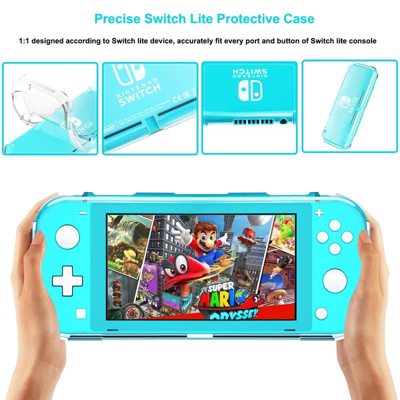 Sunmike Protective Case for Nintendo Switch Lite, Durable Clear Cover for Nintendo Switch Lite Case with Shock-Absorbent & Anti-Scratch Switch Lite Accessories Slim Skin Shell - Transparent - Image 2