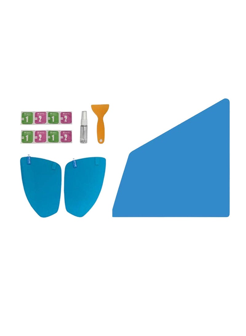 Excefore Rearview Mirror Rain Film - Blue Car Rearview Mirror Rain Protective Film | Anti-Fog Rainproof Sticker | Automotive Exterior Accessories for Cars, Trucks (Bus) - Image 3