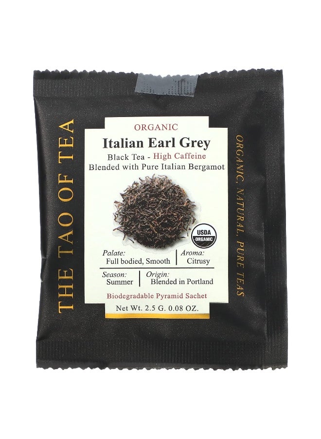 The Tao of Tea The Tao of Tea, Organic Italian Earl Grey, Black Tea, 15 Pyramid Sachets, 1.32 oz (37.5 g)  - Image 3