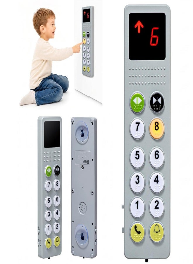 CalfQueen Elevator Activity Panel |Sensory Busy Board Toys for Toddlers 18M+, Montessori Toys &Travel Educational Toy for 2 3 4 5+Year Old Boy & Girl Gifts - Image 1