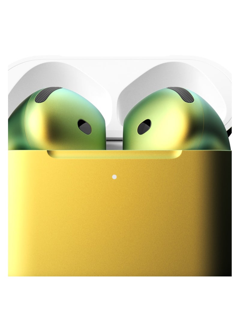 Craft MERLIN CRAFT CUSTOMIZED APPLE AIRPODS 4 DUAL TONE NOTHERN LIGHTS  - Image 2