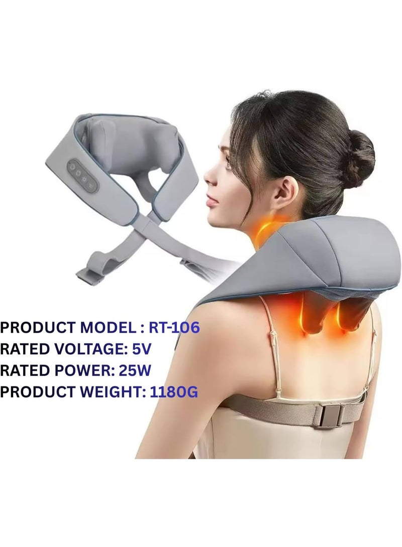 ARABIQO Option 1 (Best for SEO & Utility): Neck and Shoulder Massager with Heat Deep Tissue 3D Kneading Massage Pillow for Back Waist Legs Pain Relief Electric Shiatsu Massager for Home Office and Car - Image 3