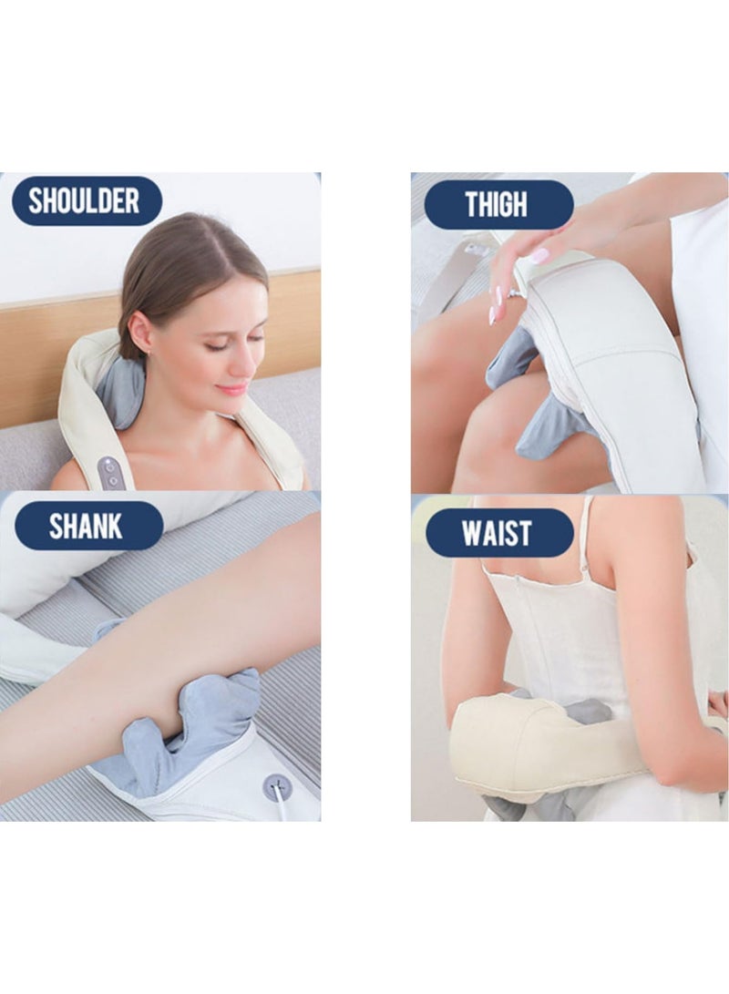 ARABIQO Option 1 (Best for SEO & Utility): Neck and Shoulder Massager with Heat Deep Tissue 3D Kneading Massage Pillow for Back Waist Legs Pain Relief Electric Shiatsu Massager for Home Office and Car - Image 2