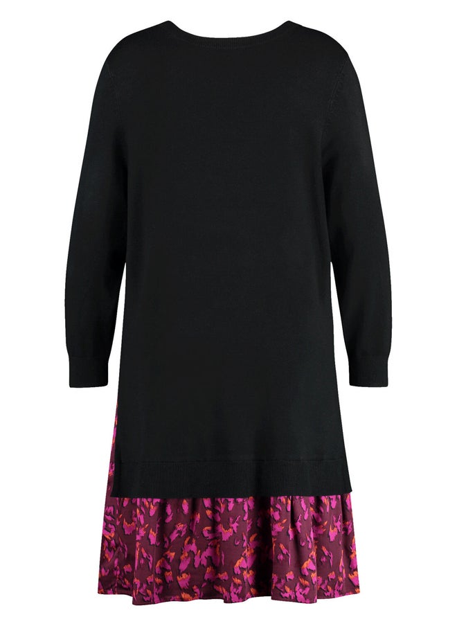 Samoon Hem Flounce Knitted Midi Dress  - Image 4