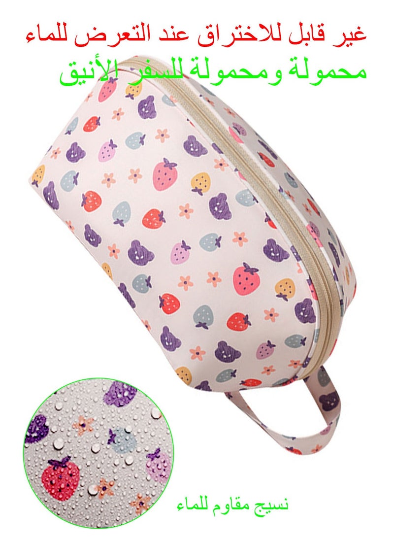 Syarme Underwear Organizer Bag for Travel, Large Travel Bra Underwear Storage Bag with Liner, Cube Multifunctional Travel Waterproof Pouch Cosmetic Bag for Travel  - Image 4