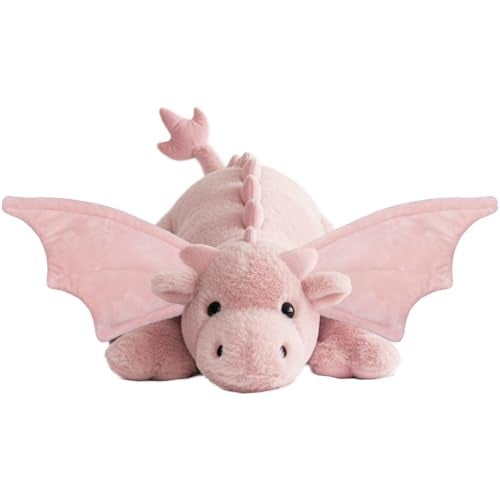 ARELUX Large 36in Cute Dragon Stuffed Animals Plush Toy Soft Pink Pterosaur Plushie Giant Fuzzy Dinosaur Pillow Plushies with Wings Cuddly for Friends Family Member - Image 1