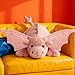 ARELUX Large 36in Cute Dragon Stuffed Animals Plush Toy Soft Pink Pterosaur Plushie Giant Fuzzy Dinosaur Pillow Plushies with Wings Cuddly for Friends Family Member - Image 4