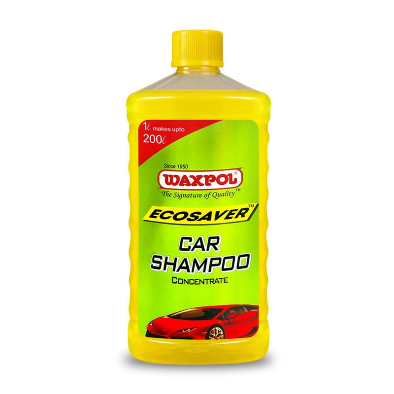Waxpol شامبو واكسبول إيكوسيفر لغسل السيارات والدراجات - 1 لتر لغسل الرغوة، آمن على الطلاء، قوي على الأوساخ متوازن الرقم الهيدروجيني وخالي من الرواسب - Image 1
