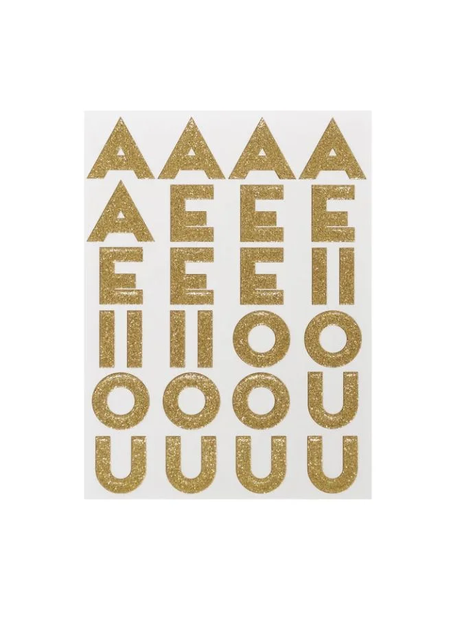 Meri Meri Gold Foil Alphabet Stickers