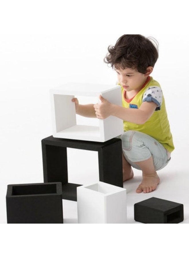 Creative Frames Black & White EVA Foam Construction Blocks Educational 3D Building Toy for Kids Multicolor