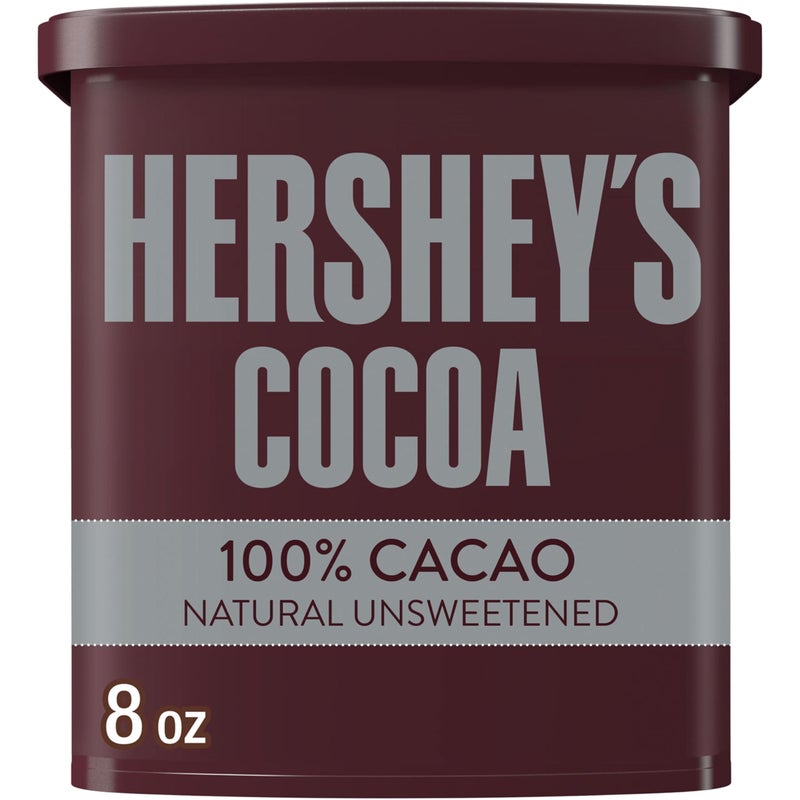 HERSHEY'S Natural Unsweetened Cocoa Powder Can, 8 oz - Image 2
