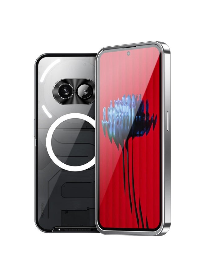 HuHa For Nothing Phone 2a / 2a Plus Magnetic Metal Phone Case(Silver) - Image 2
