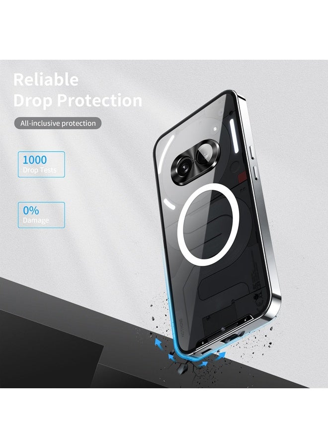 HuHa For Nothing Phone 2a / 2a Plus Magnetic Metal Phone Case(Silver) - Image 4