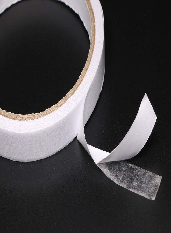 SCHOFIC 8MM White Double Sided Adhesive Sticky Tissue Tape for Scrapbooking,Card Making, Gifts, Photos, Documents, Wallpaper, Ribbon, Boxes DIY Craft (8MM, 1) - Image 1