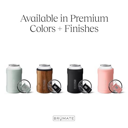 BrÃ¼Mate BrMate Hopsulator Duo 2in1 Can Cooler Insulated for 12oz Cans 100 Leak Proof Tumbler with Lid Can Insulated for Hard Seltzer Beer Soda and Energy Drinks Guava - Image 3