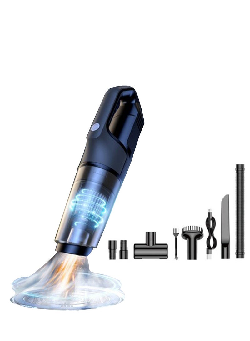 BlueFire Wireless Handheld Vacuum Cleaner VC006 – Powerful 120AW Cordless Rechargeable Mini Vacuum for Car & Home | USB Type-C Fast Charging | 60 Min Runtime | Lightweight & Portable | ABS Durable Design | 2x 2000mAh Li-ion Battery - Image 1