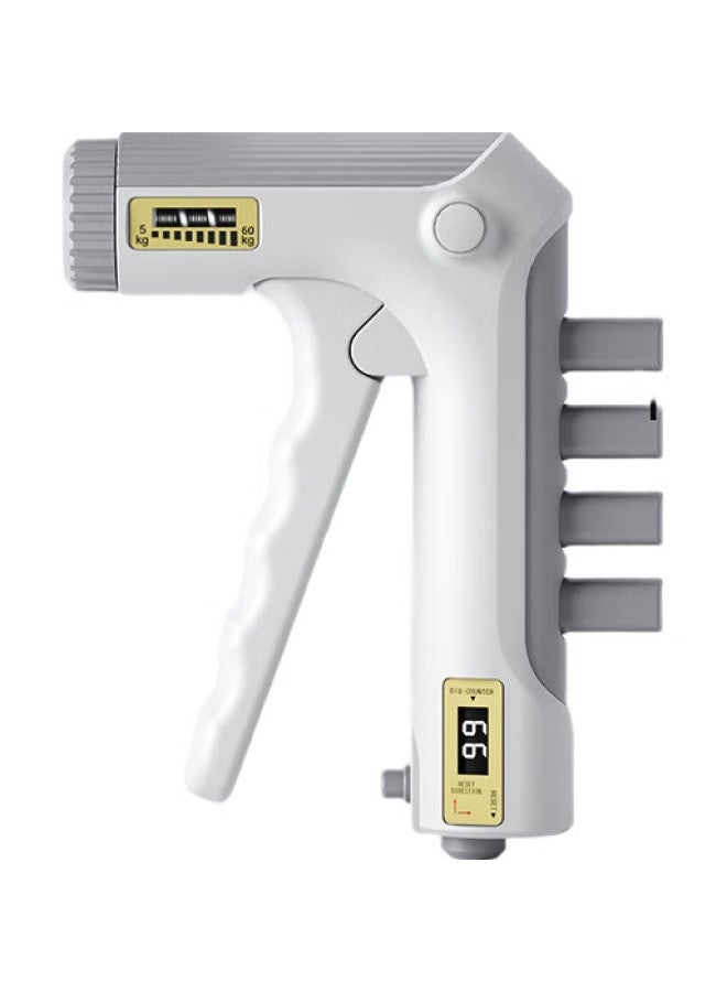 INVUI Hand Grip Strengthener, Multi-Functional Adjustable Counting 60Kg, Men'S Hand Strength Training, Rehabilitation Exercise, White - Image 3