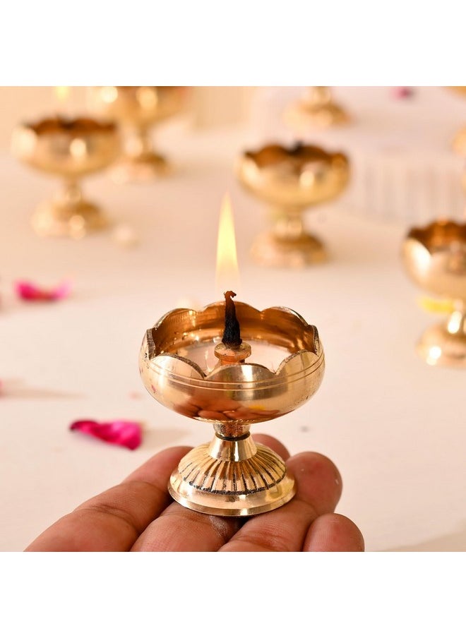 CraftvatikaCraftVatika Brass Lotus Diya for Puja Set of 12 - Lotus Flower Diya for Pooja Room , Tample , Mandir, Office, Oil Lamp Diya for Home Decoration - pzsku/ZA5CC916B5493E310EACEZ/45/_/1740982591/7fdc051d-ccc4-48ee-add8-b7780420301f