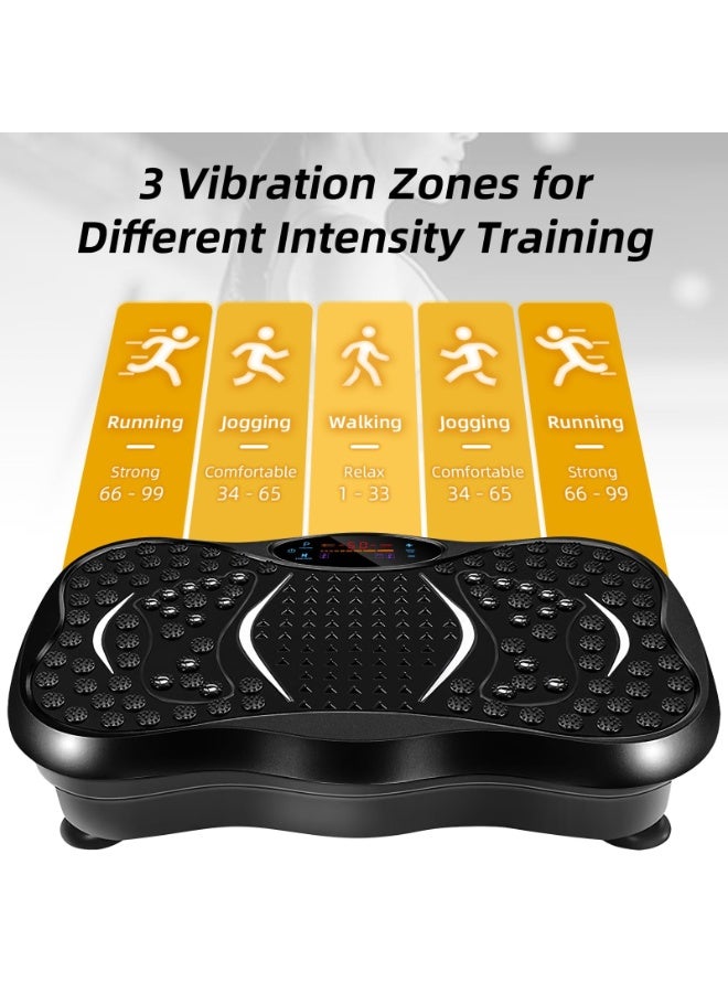 NXT Vibration Plates, Vibration Fitness Exercise Machine for Home Use, with Bluetooth Speaker, 5 Program Modes, 2 Resistance Bands, Vibration Fitness Trainer, 330lb Max Load - Image 4