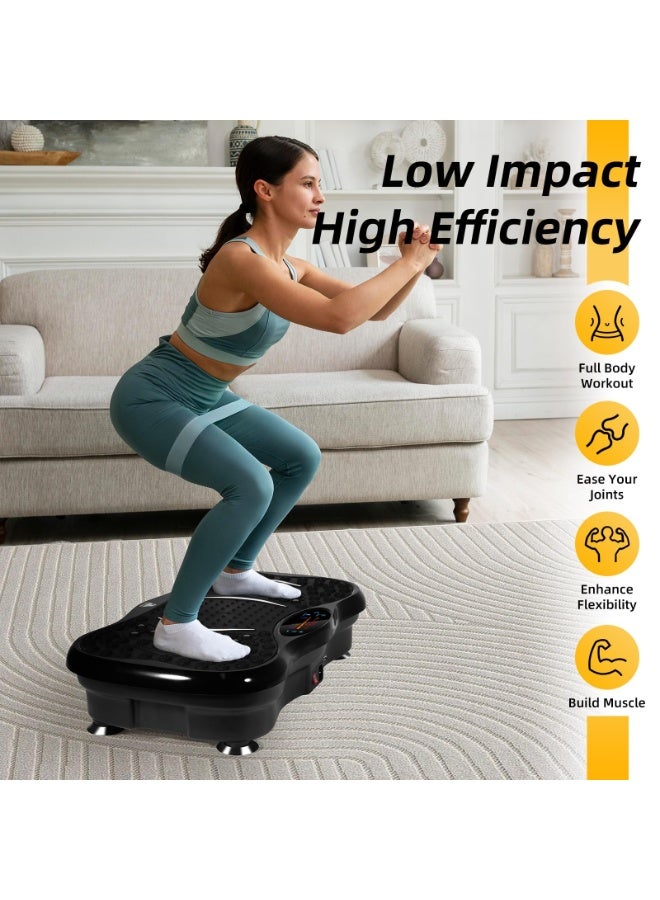 NXT Vibration Plates, Vibration Fitness Exercise Machine for Home Use, with Bluetooth Speaker, 5 Program Modes, 2 Resistance Bands, Vibration Fitness Trainer, 330lb Max Load - Image 2