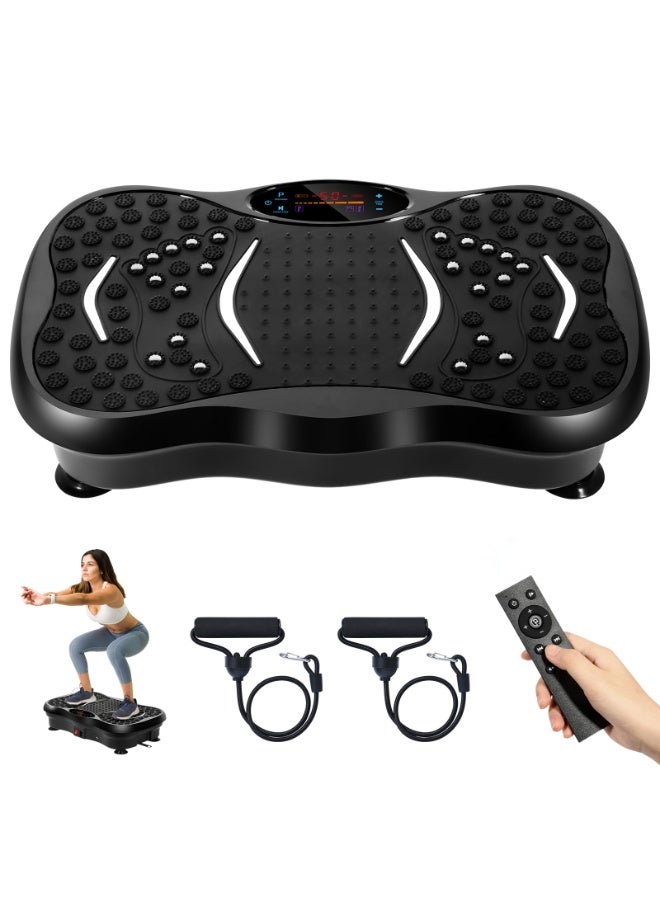 NXT Vibration Plates, Vibration Fitness Exercise Machine for Home Use, with Bluetooth Speaker, 5 Program Modes, 2 Resistance Bands, Vibration Fitness Trainer, 330lb Max Load - Image 1